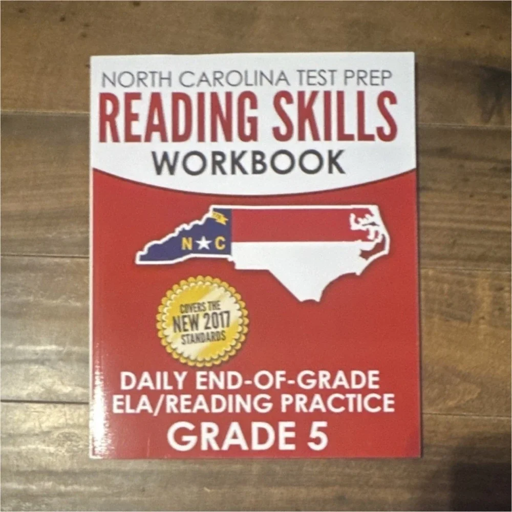 North‎ Carolina Test Prep Reading Skills Workbook Grade 5 ELA Practice Book